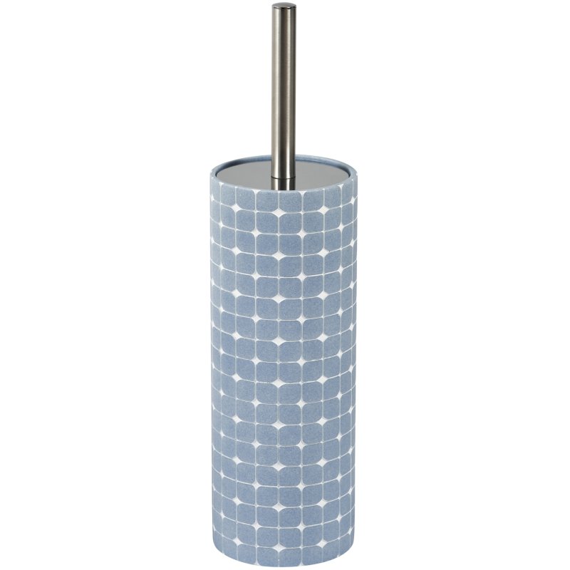 Showerdrape Mosaica Sky Blue Toilet Brush And Holder