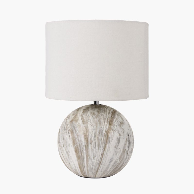 Pacific Viejo Grey Stone Effect Table Lamp