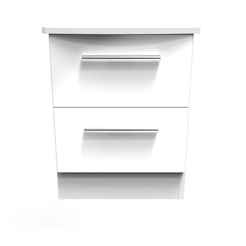 Kingsley 2 Drawer Locker front on image of the locker on a white background