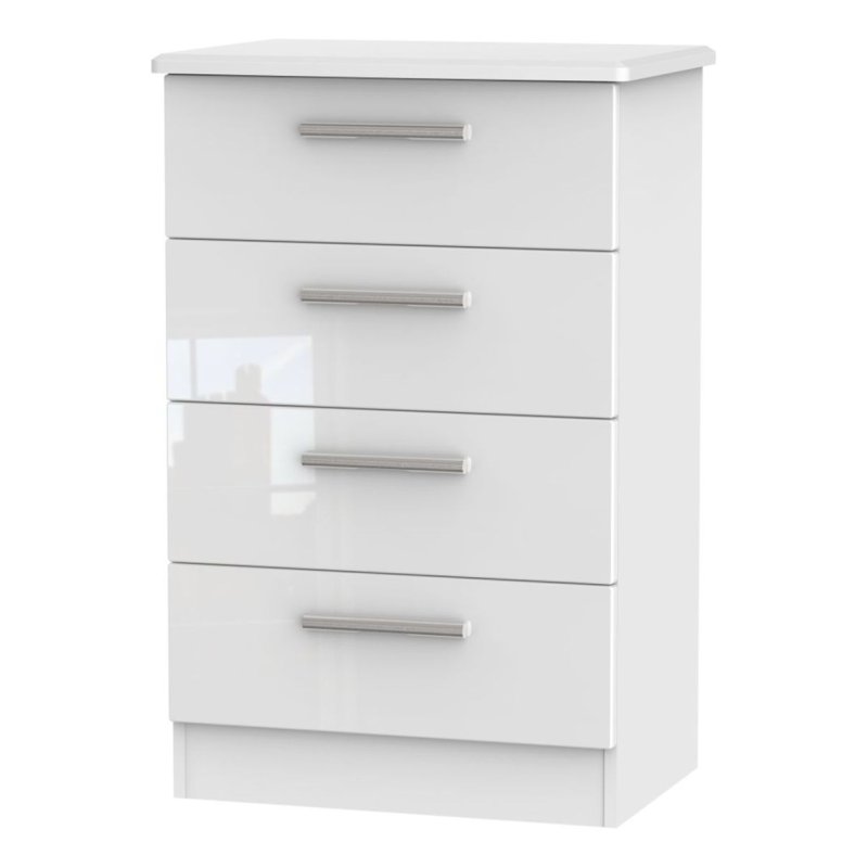 Kingsley 4 Drawer Midi Chest image of the chest on a white background