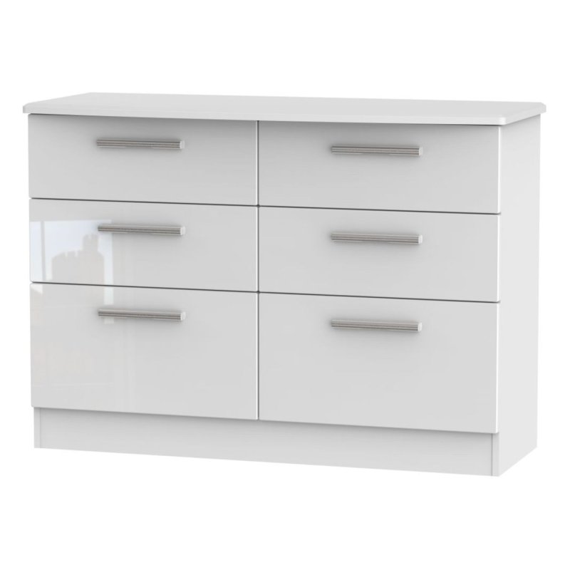 Kingsley 6 Drawer Midi Chest image of the chest on a white background