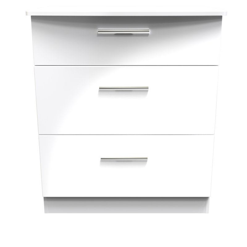 Kingsley 3 Drawer Deep Chest Front on image of the chest on a white background