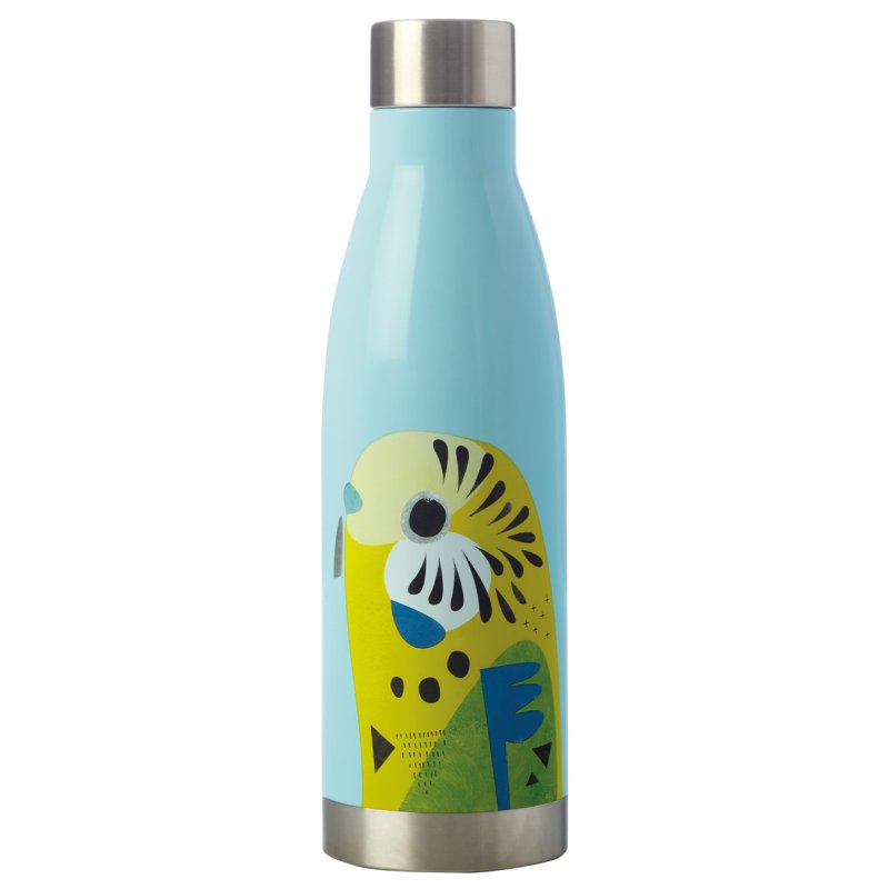 Maxwell Williams Pete Cromer 500ml Budgerigar Insulated Bottle image of the bottle on a white background