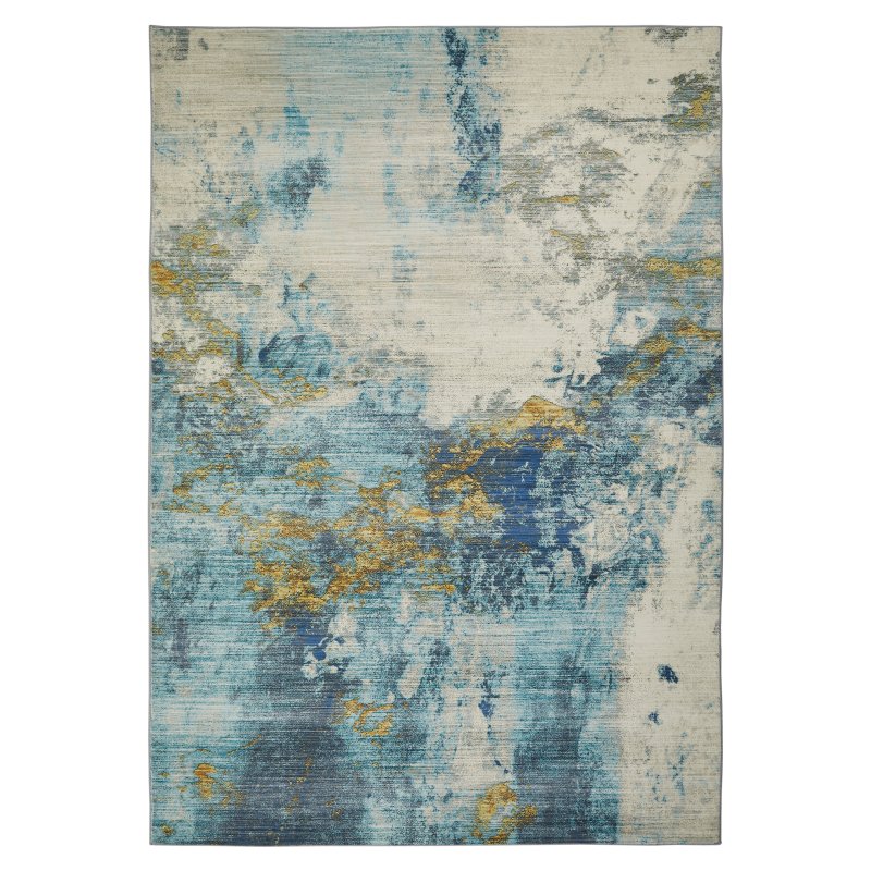 Rama Lux Rug LUX04 Blue Gold 120x180