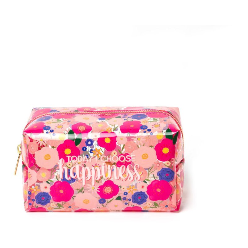 Legami Flowers Makeup Bag front on image of the makeup bag on a white background