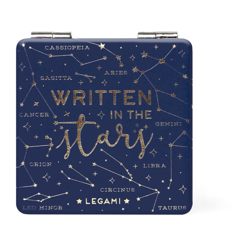 Legami Stars Handbag Mirror image of the mirror on a white background