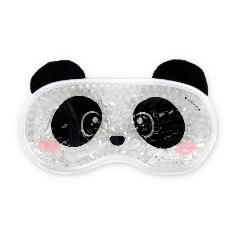 Legami Panda Gel Eye Mask front on image of the eye mask on a white background
