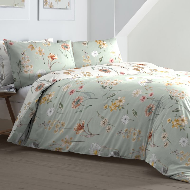 Verity Green Duvet Cover Set Aldiss of Norfolk