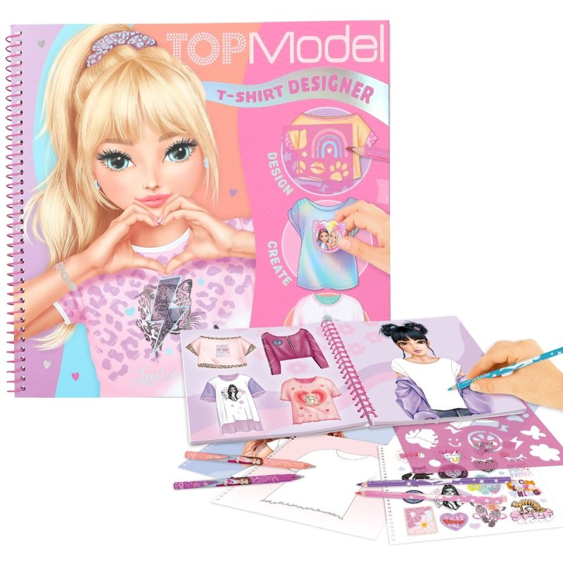 Topmodel T-Shirt Designer Colouring Book