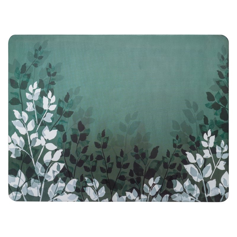 Denby Colours Green Foliage Set Of 6 Placemats image of the placemat on a white background