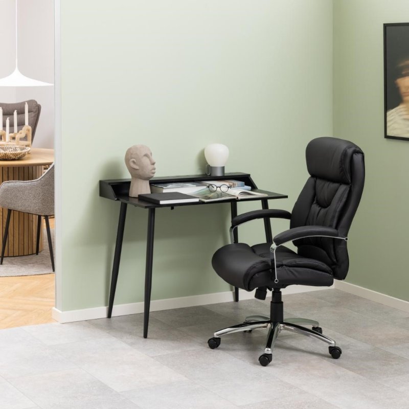Brandon Black Office Chair lifestyle image of the chair