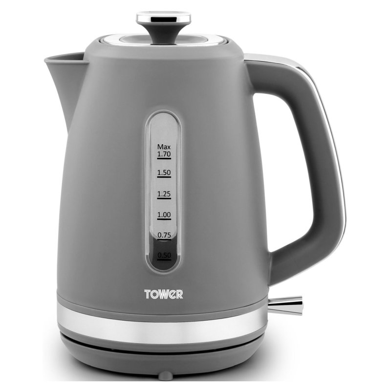 Tower Grey 1.7L Odyssey Jug Kettle image of the kettle on a white background