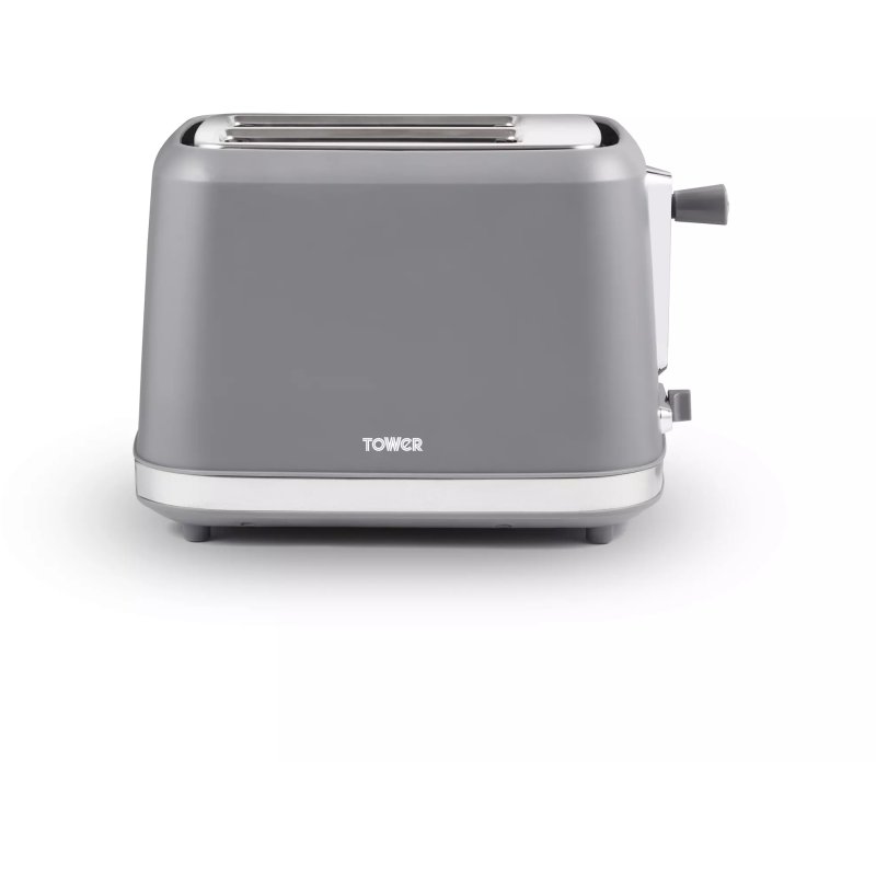 Tower Grey Odyssey 2 Slice Toaster front on image of the toaster on a white background