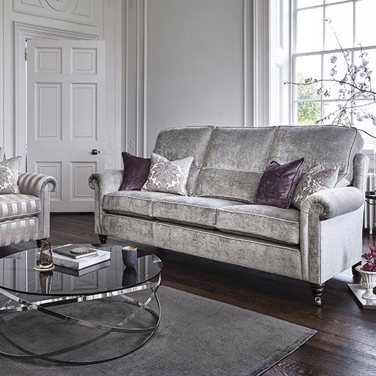 Duresta Southsea Large High Back Sofa lifestyle image of the sofa