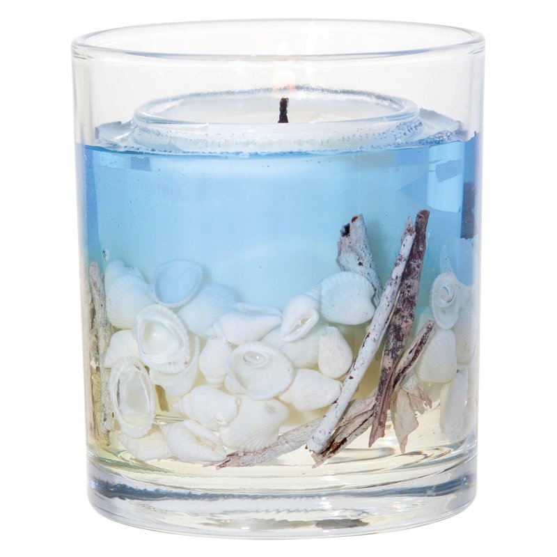 Stoneglow Water Elements Wood Sage & Samphire Botanical Wax Tumbler image of the candle on a white background