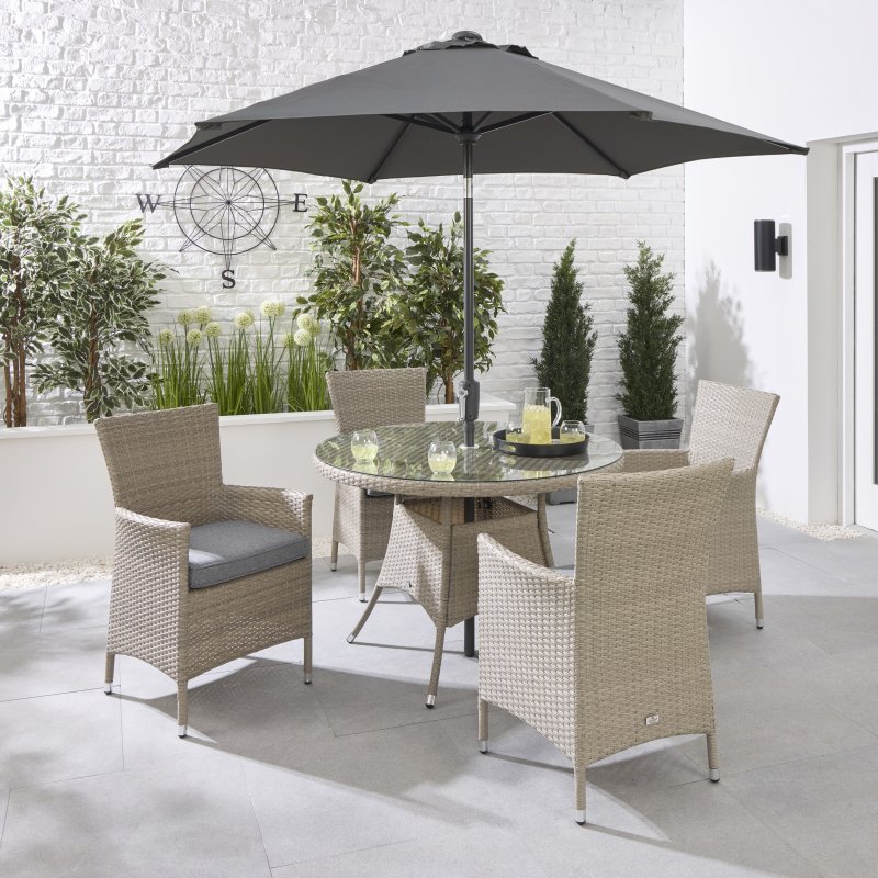 Havana 4 Seater Round Dining Set lifestyle