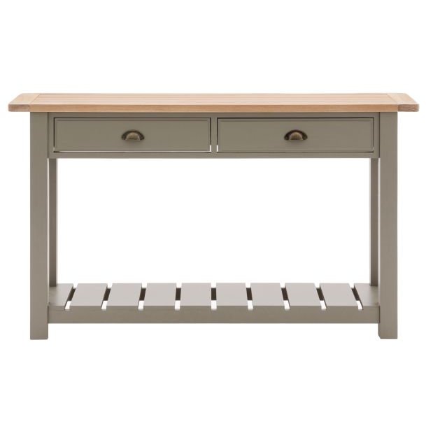 Colonial 2 Drawer Console image of the console table on a white background