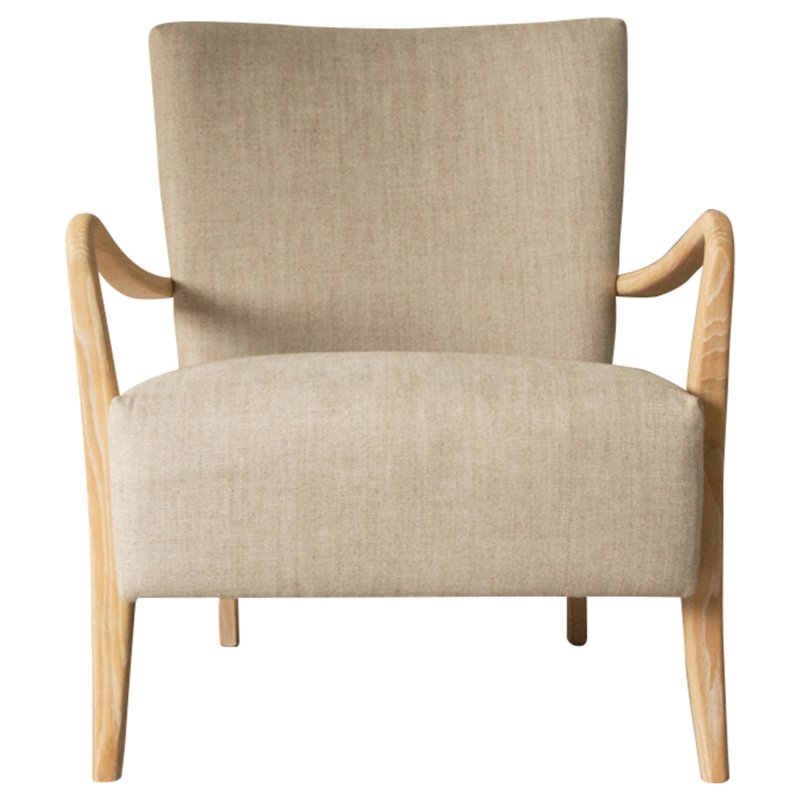 Natural clearance accent chair