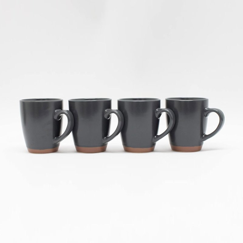 Carnaby Stonebridge Set Of 4 Mugs Grey
