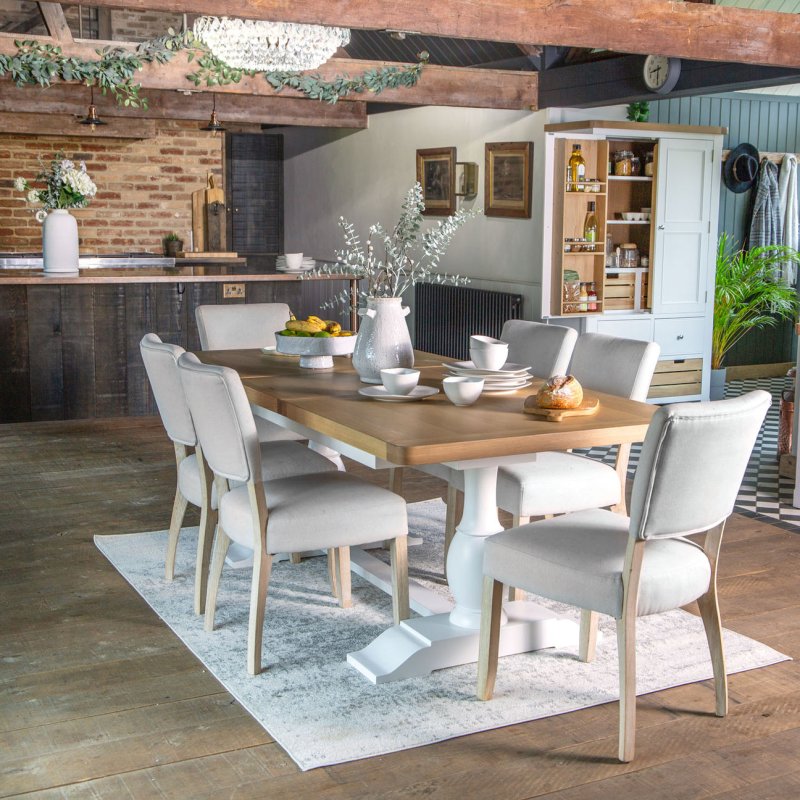 Holkham Oak 1.6m Extending Table lifestyle image of the dining table