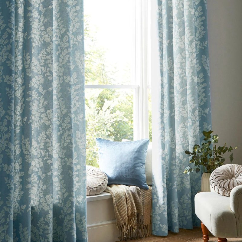 Laura Ashley Waxham Seaspray Curtains