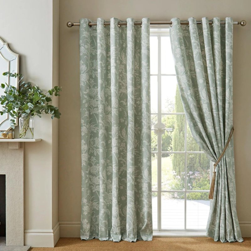 Laura Ashley Lloyd Sage Curtains