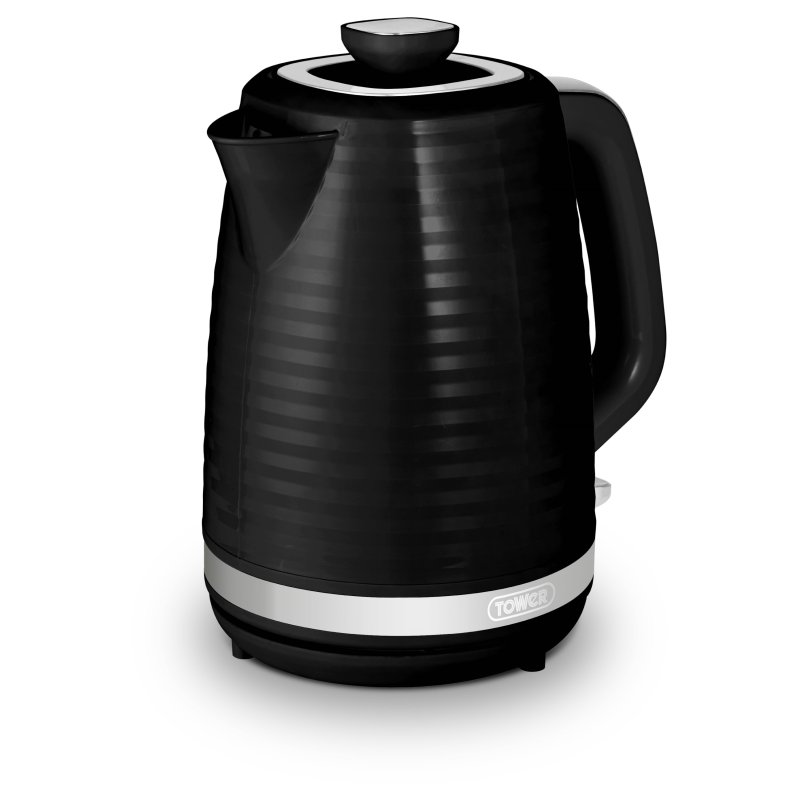 Tower Saturn 1.7L Black Kettle image of the kettle on a white background