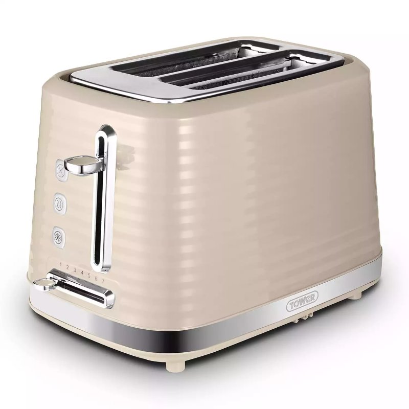 Tower Saturn Latte 2 Slice Toaster image of the toaster on a white background