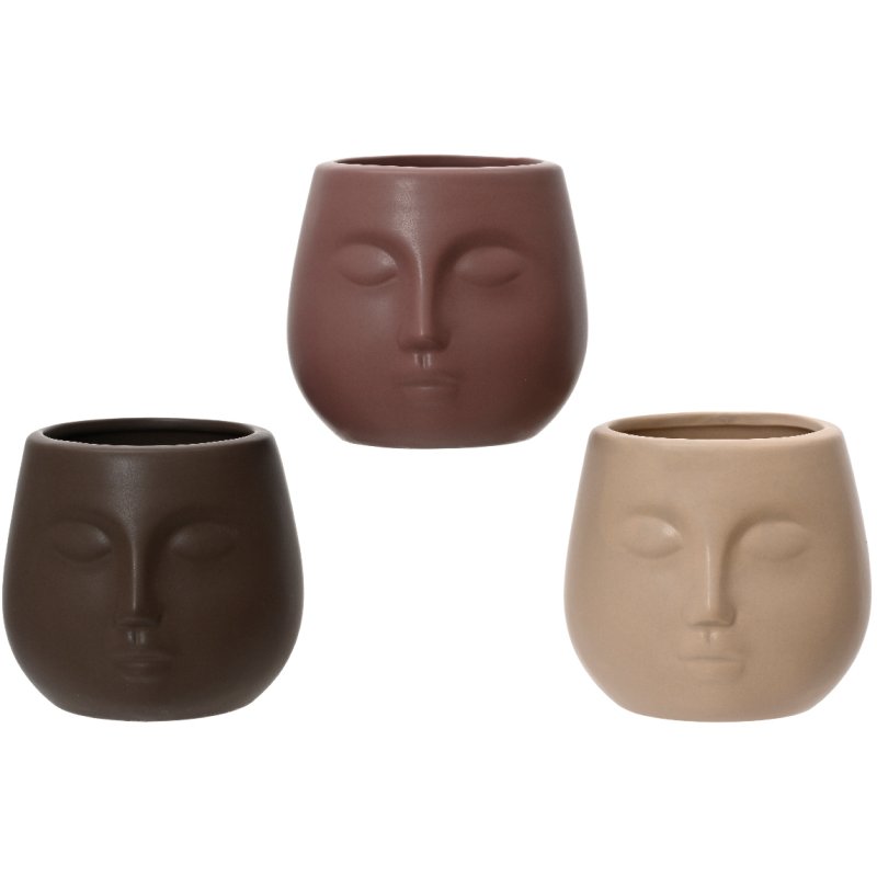 Kaemingk Porcelain Face Planter Group