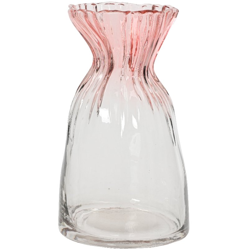 Kaemingk Tie Top Faded Vase Pink