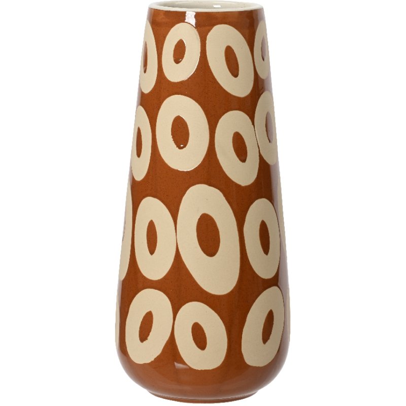 Kaemingk Stoneware Circles Vase