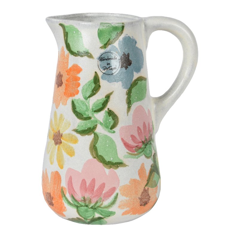 Kaemingk Floral Terracotta Jug