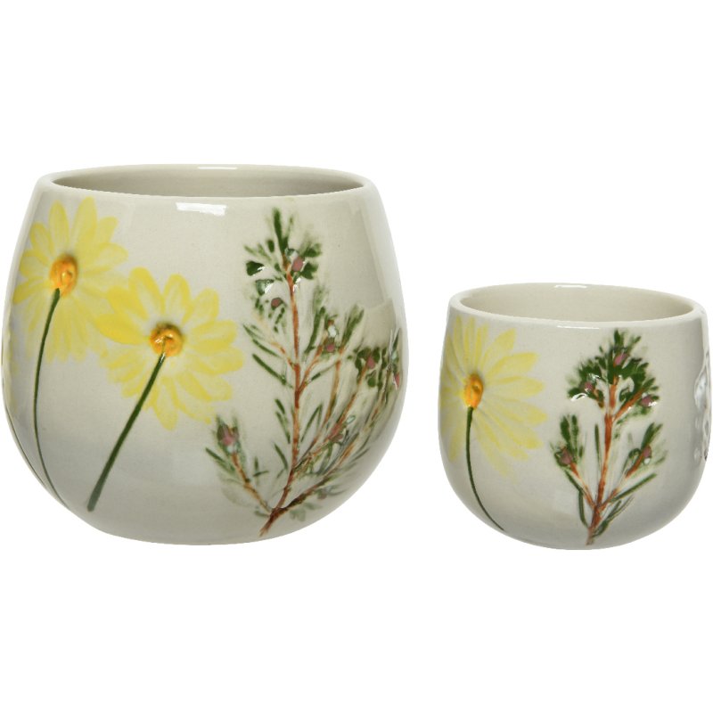 Kaemingk Embossed Set of 2 Planters