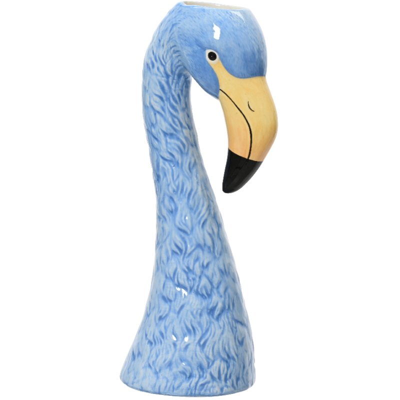 Kaemingk Blue Flamingo Vase