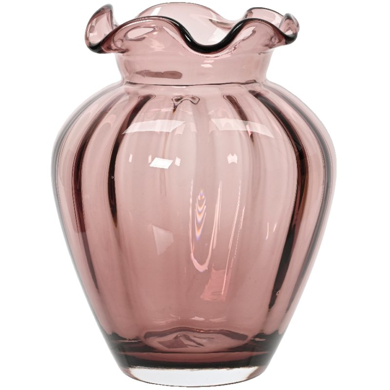 Kaemingk Petal Design Glass Vase