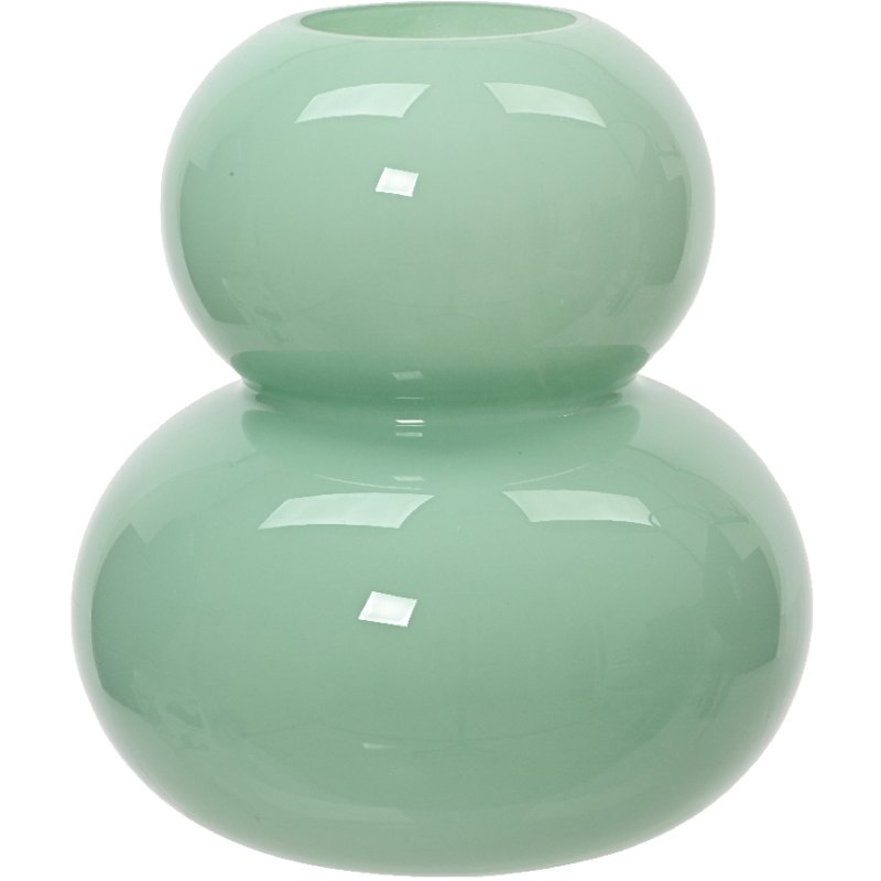 Kaemingk Round Layered Aqua Vase