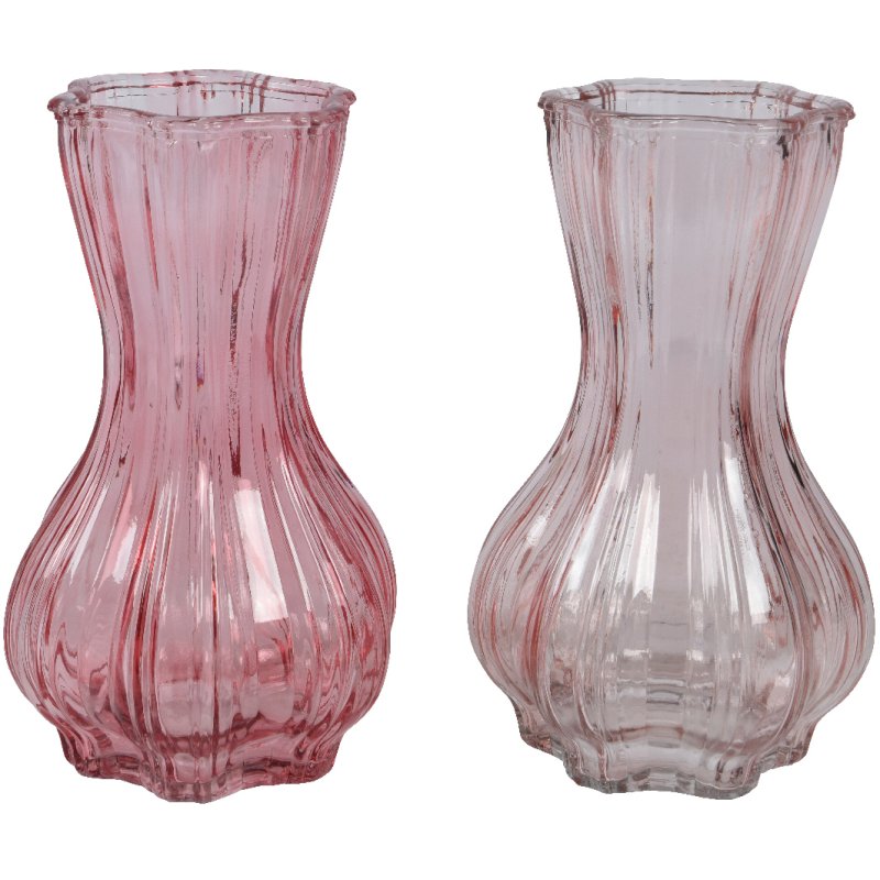 Kaemingk Hexagon Topped Glass Vase