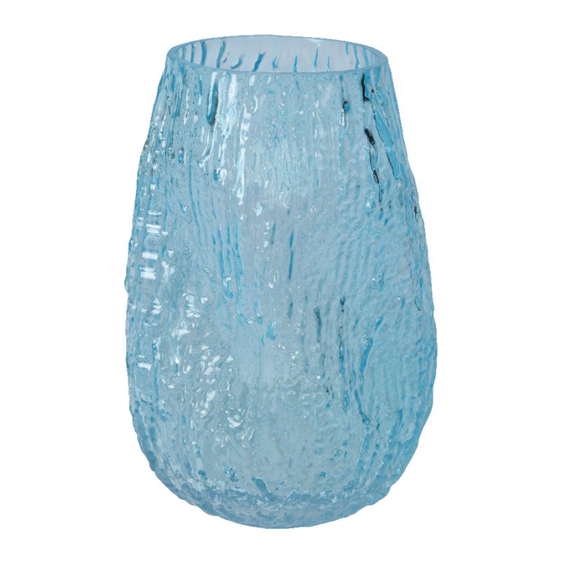 Kaemingk Blue Grain Effect Vase
