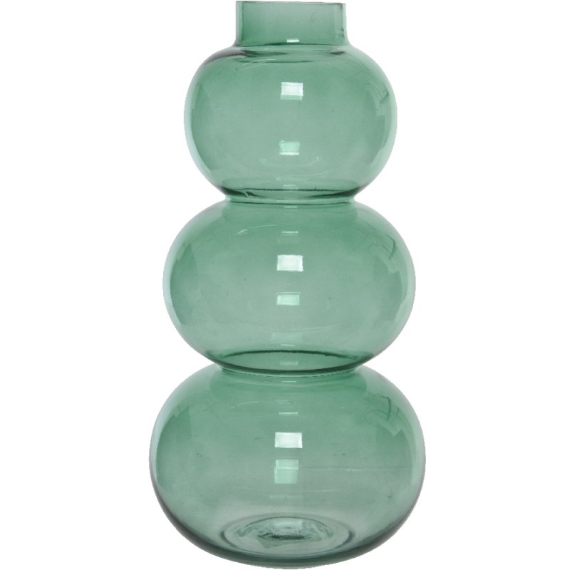 Kaemingk Triple Round Green Vase