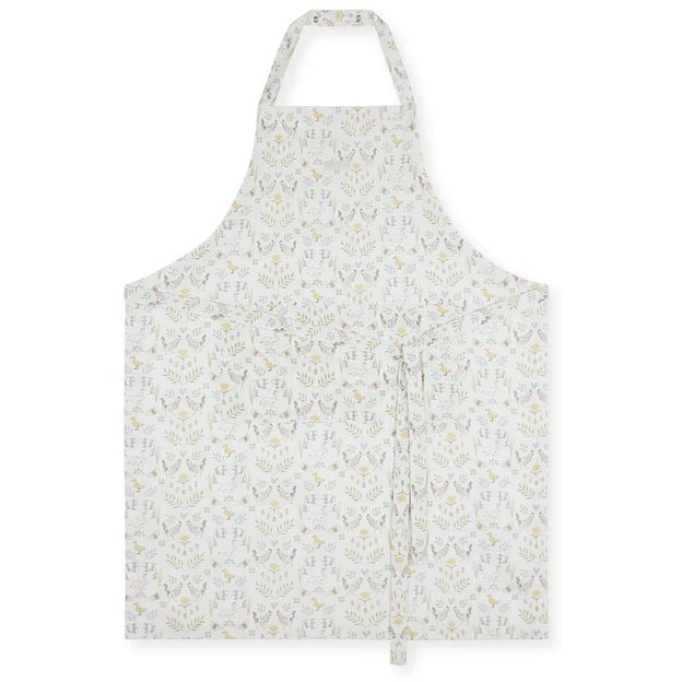 Sophie Allport Spring Chicken Adult Apron image of the apron on a white background