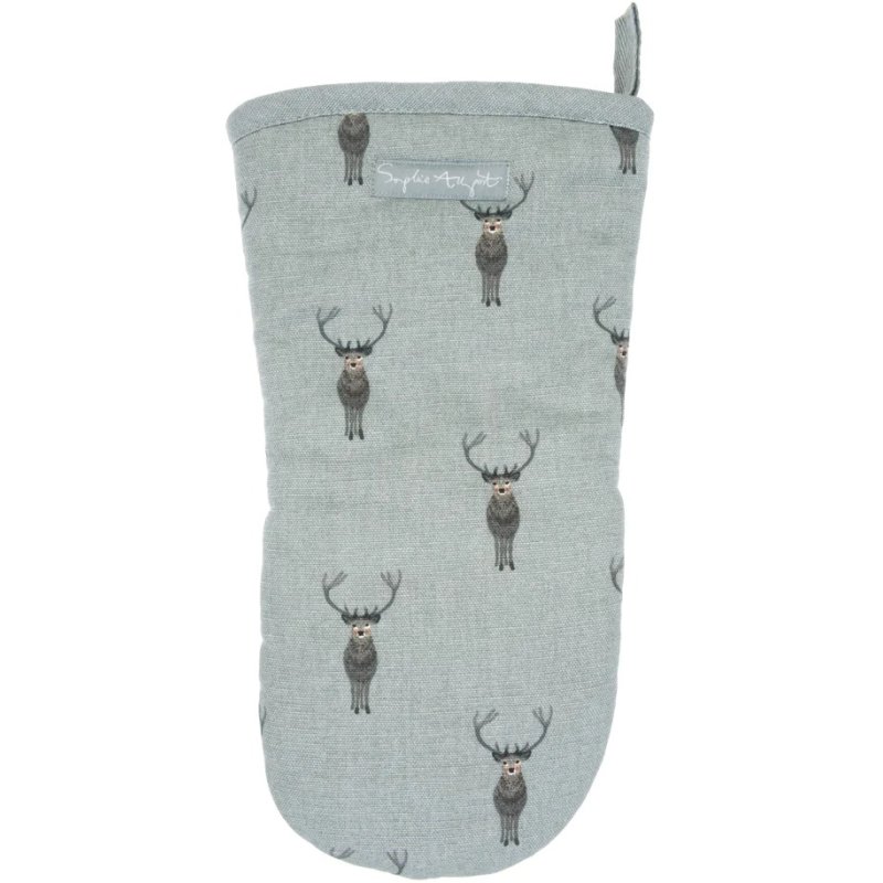Sophie Allport Highland Stag Oven Mitt image of the oven mitt on a white background