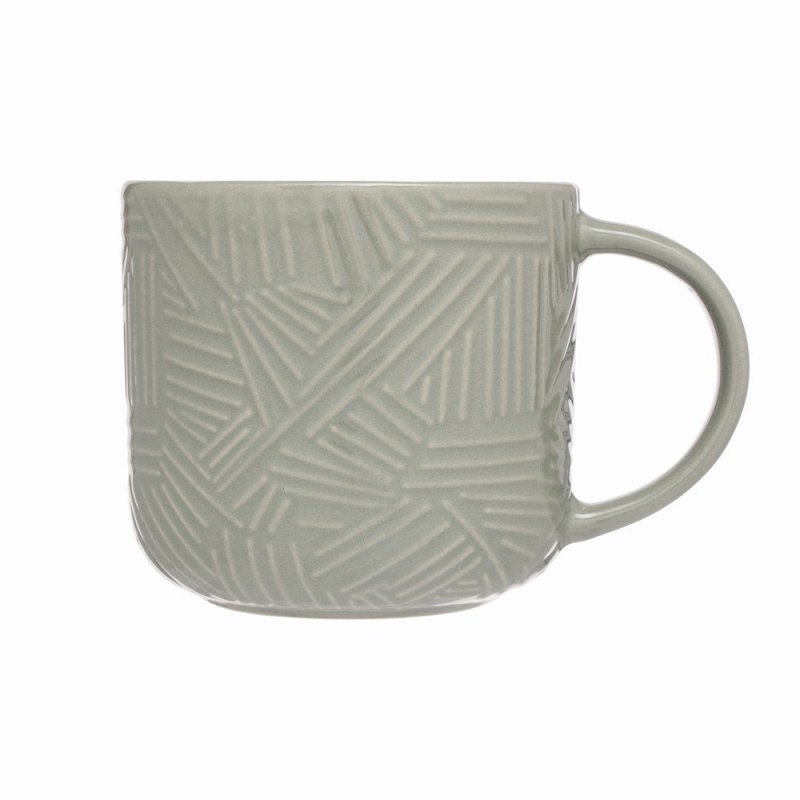 Siip Embossed Abstract Mug Grey