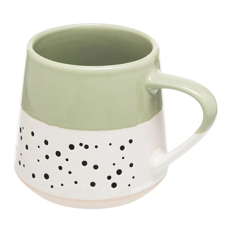 Siip Dipped Dotted Mug Sage