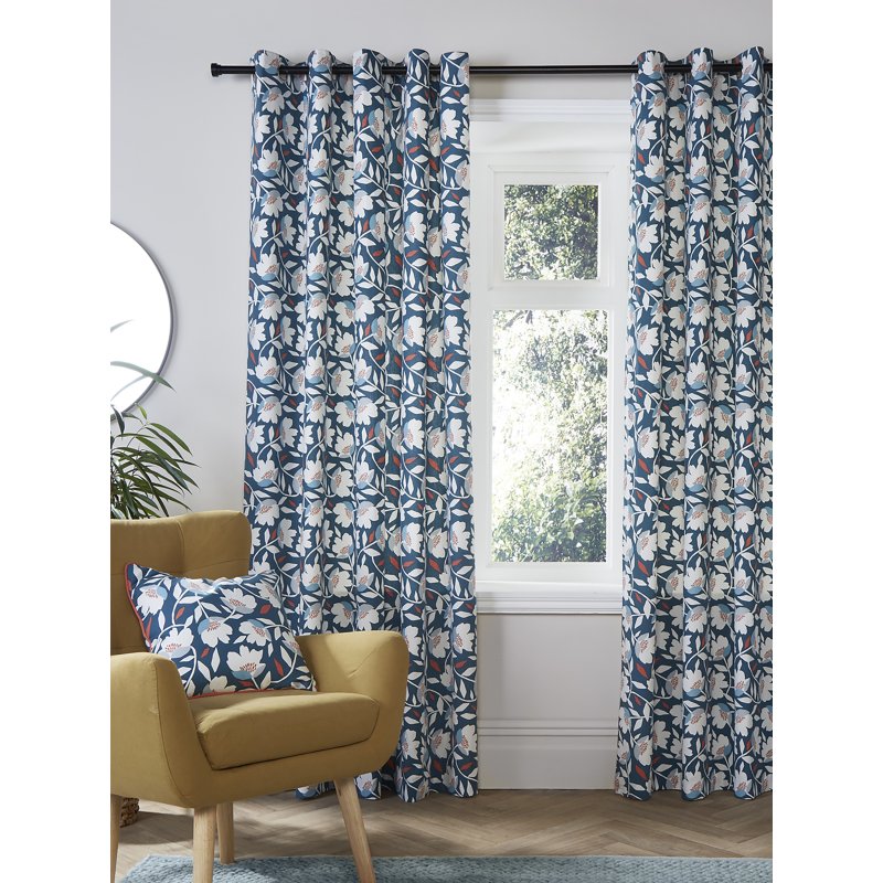 Fusion Luna Teal Curtains