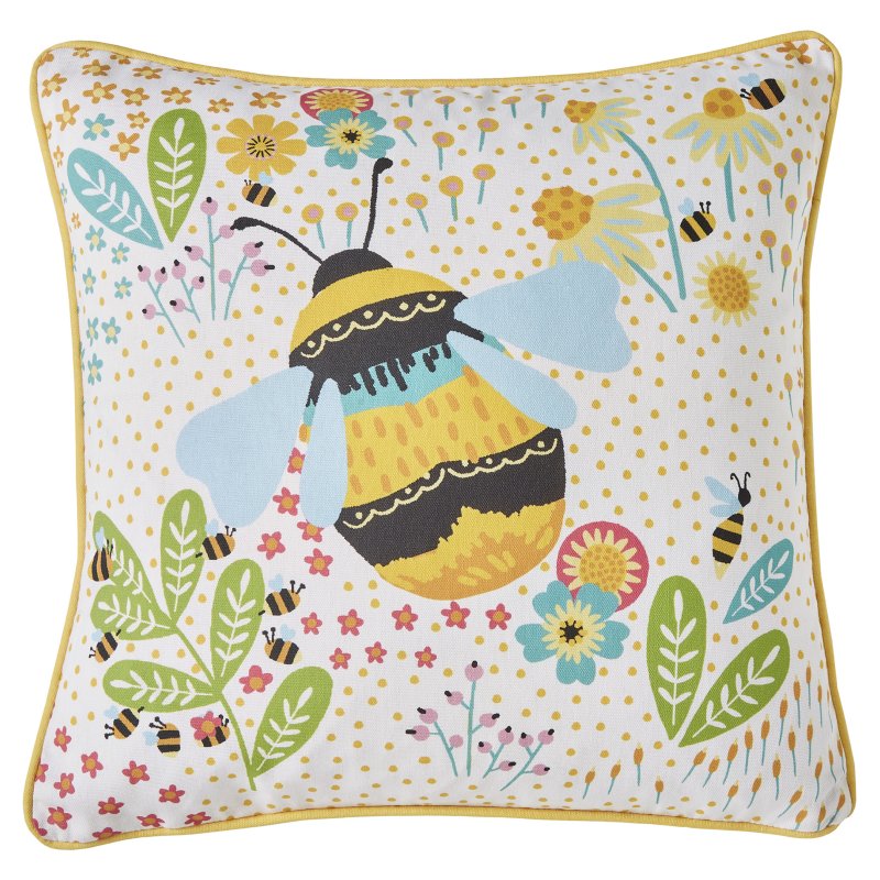 Fusion Buzzy Bee Outdoor Cushion Ochre