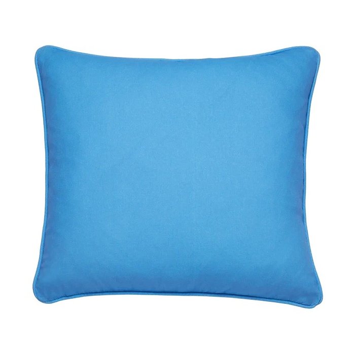 Fusion Plain Outdoor Cushion Blue