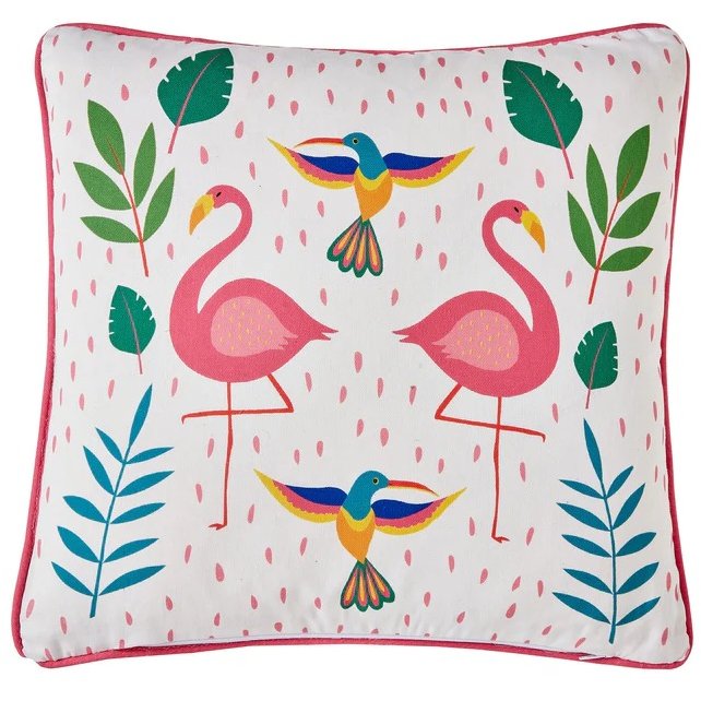 Fusion Tropical Flamingo Outdoor Cushion Pink