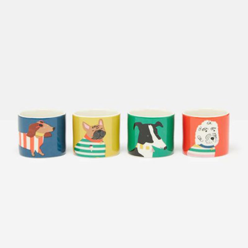Joules Brightside Dog Egg Cups Set Of 4