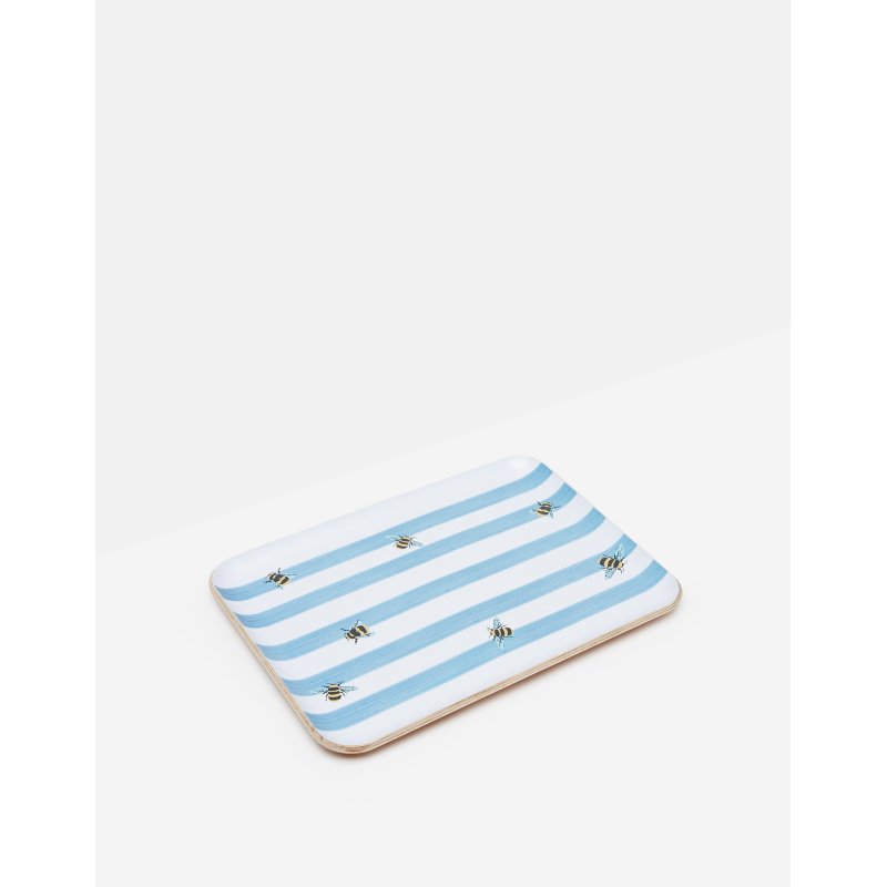 Joules Bee Stripe Willow Wood Small Tray