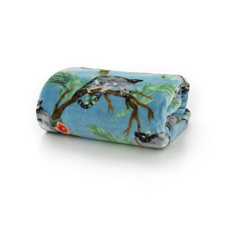 Deyongs Printed Flannel Fleece Throw Madagascar